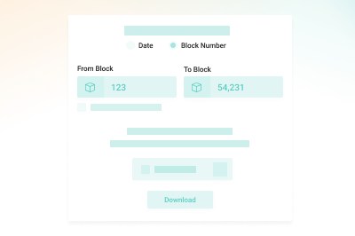 CSV Export by Blocks