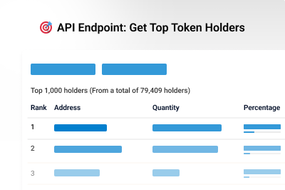 API Endpoint: Get Top Token Holders